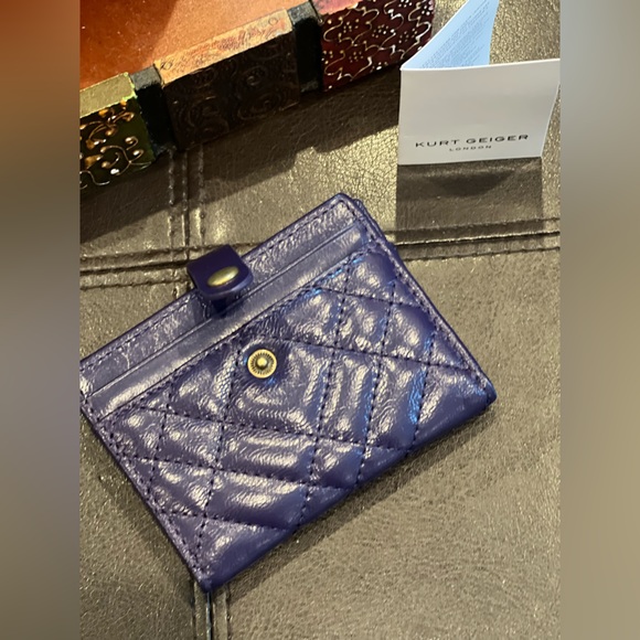 Kurt Geiger London | Quilted Leather Card Holder | NWOT - Picture 3 of 5